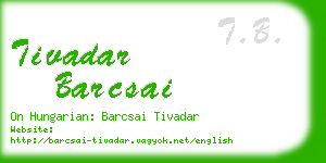 tivadar barcsai business card